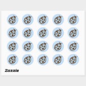 Blue Ladybug Party Stickers (Blatt)