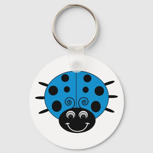 Blue Ladybug Schlüsselanhänger (Vorderseite)