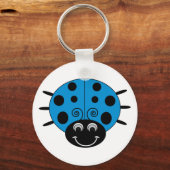 Blue Ladybug Schlüsselanhänger (Vorderseite)