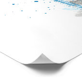 Blue Lagoon Cocktail Poster (Ecke)