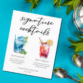 Blue Lagoon Dirty Shirley Signature Cocktails Menü