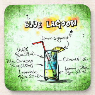Blue Lagoon Drink Rezept Getränkeuntersetzer