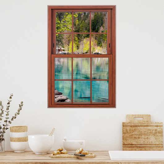 Blue Lagoon Fake Illusion Poster (Küche)