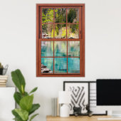 Blue Lagoon Fake Illusion Poster (Heimbüro)