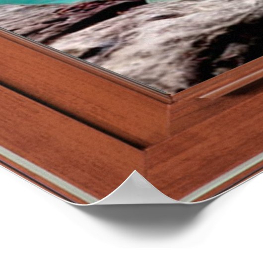 Blue Lagoon Fake Illusion Poster (Ecke)