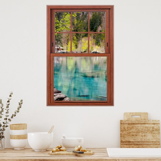 Blue Lagoon Fake Illusion Poster (Küche)