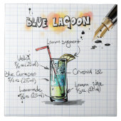 Blue Lagoon Fliese (Vorderseite)