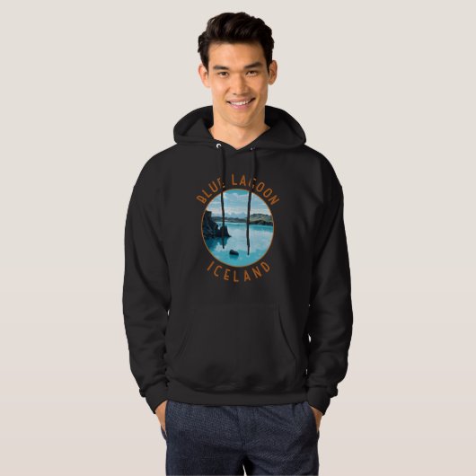 Blue Lagoon Island Distressed Circle Hoodie (Vorne ganz)