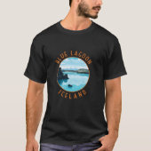Blue Lagoon Island Distressed Circle Long Sleeve T-Shirt (Vorderseite)