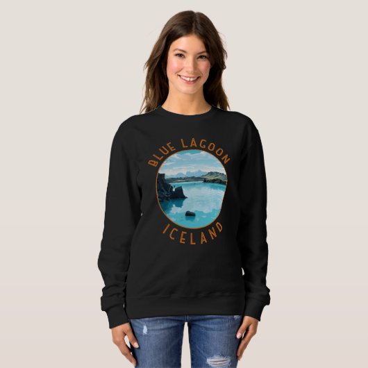 Blue Lagoon Island Distressed Circle Sweatshirt (Vorne ganz)