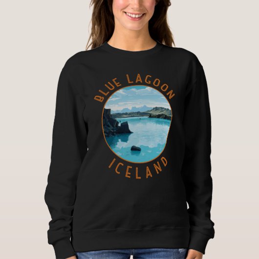 Blue Lagoon Island Distressed Circle Sweatshirt (Vorderseite)