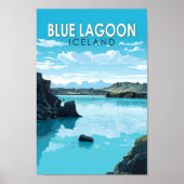 Blue Lagoon Island Reisen Vintag Poster (Vorne)