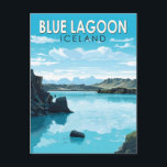 Blue Lagoon Island Reisen Vintag Postkarte<br><div class="desc">Blue Lagoon Island Vektorgrafik Design. Die Blaue Lagune ist ein geothermischer Wellness-Center im Südwesten Islands. Der Wellness-Center befindet sich in einem Lavafeld in der Nähe von Grindavík und vor dem Berg Þorbjörn auf der Halbinsel Reykjanes.</div>