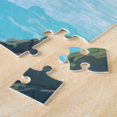 Blue Lagoon Island Reisen Vintag Puzzle (Seite)