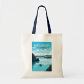 Blue Lagoon Island Reisen Vintag Tragetasche (Vorne)