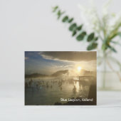 Blue Lagoon Island Sunshine Postcard mit dem Schre Postkarte (Stehend Vorderseite)