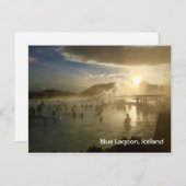Blue Lagoon Island Sunshine Postcard mit dem Schre Postkarte (Vorne/Hinten)