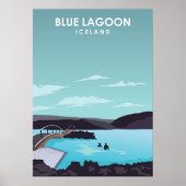Blue Lagoon Island Travel Poster (Vorne)