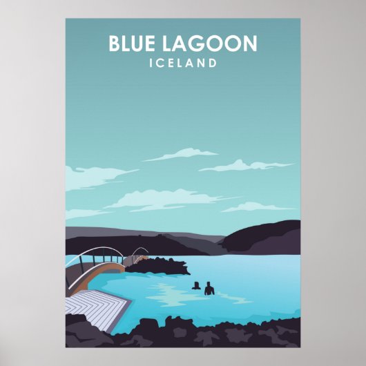 Blue Lagoon Island Travel Poster (Vorne)