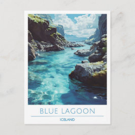 Blue Lagoon Island Travel Postkarte