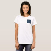 Blue Lagoon Midnight Cobbled Patchwork Terrazo T-Shirt (Vorne ganz)