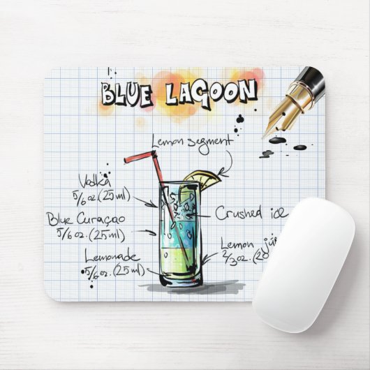 Blue Lagoon Mousepad (Mit Mouse)