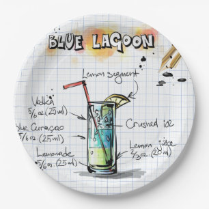Blue Lagoon Pappteller