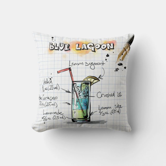 Blue Lagoon Pillow Kissen (Vorderseite)