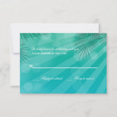 Blue Lagoon Response Cards Einladung (Vorderseite)