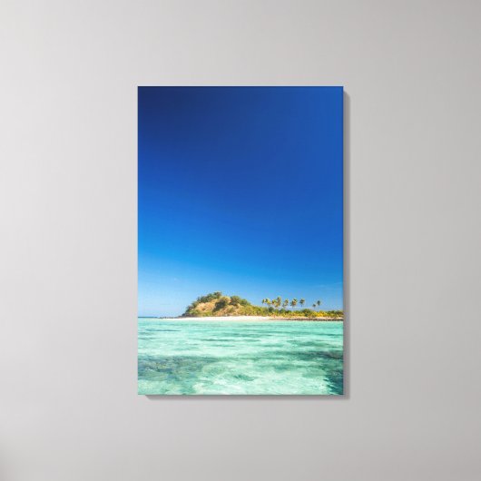 Blue Lagoon Seascape, Fidschi Leinwanddruck (Vorderseite)