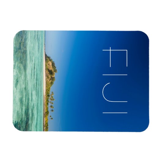 Blue Lagoon Seascape, Fidschi Magnet (Horizontal)