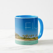 Blue Lagoon Seascape, Fidschi Tasse (VorderseiteRechts)