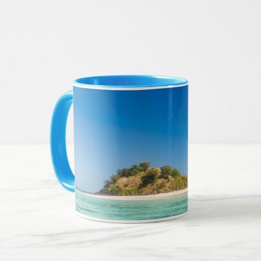 Blue Lagoon Seascape, Fidschi Tasse (Vorderseite Links)