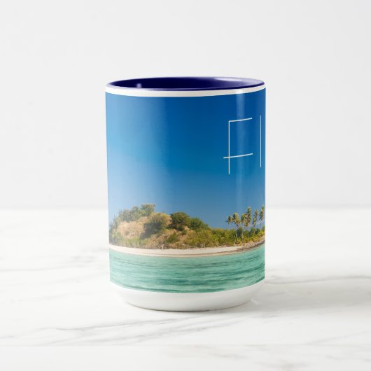 Blue Lagoon Seascape, Fidschi Tasse (Zentrum)
