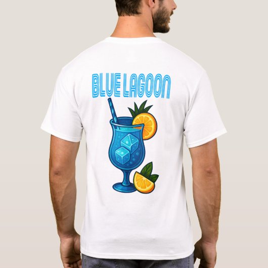 Blue Lagoon T-Shirt – Tropical Cocktail (Rückseite)