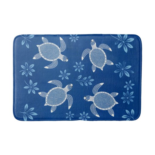 Blue Lagoon Turtles Badematte (Vorderseite)