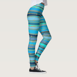 Blue Lagoon Zen | Benutzerdefinierte Workout-Leggi Leggings