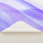 Blue Lagos Wassercolor Abstrakt Sherpadecke (3/4)