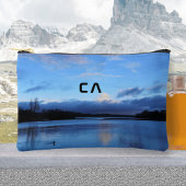 Blue Lake Foto Monogram Accessory Pouch Zubehörtasche