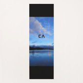 Blue Lake Foto Monogram Yogamatte (Vorderseite)