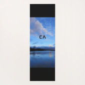 Blue Lake Foto Monogram Yogamatte (Rückseite)