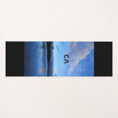 Blue Lake Foto Monogram Yogamatte (Vorderseite (Horizontal))