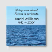 Blue Lake Michigan Gästebuch (Vorderseite)