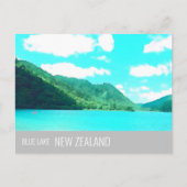 Blue Lake New Zealand Lake Tikitapu Reise Postkarte (Vorderseite)