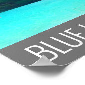 Blue Lake New Zealand Lake Tikitapu Reiseausdruck Poster (Ecke)