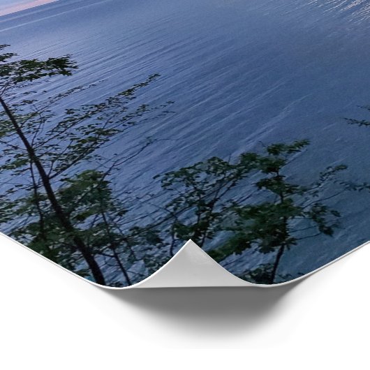 Blue Lake Poster (Ecke)