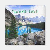 Blue Lake Rocky Mountain Pine Forest Magnet (Vorne)