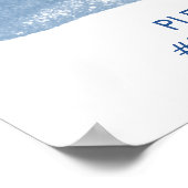 Blue Lake Streak | Die Liebe erfassen | Hochzeit Poster (Ecke)