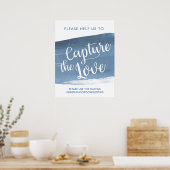Blue Lake Streak | Die Liebe erfassen | Hochzeit Poster (Küche)