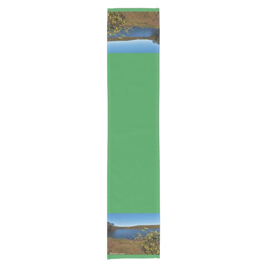Blue Lake Table Runner Kurzer Tischläufer (Vorderseite)